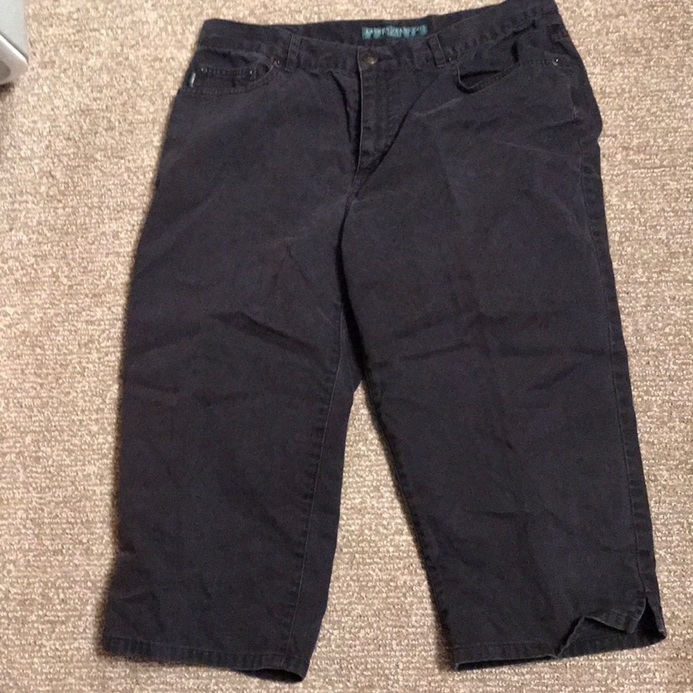 Black Capris Lauren Jeans Co-Sz 10P